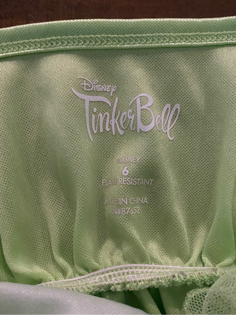 Disney Light Green Tinker Bell Fairy Nightgown - Picture 3 of 3